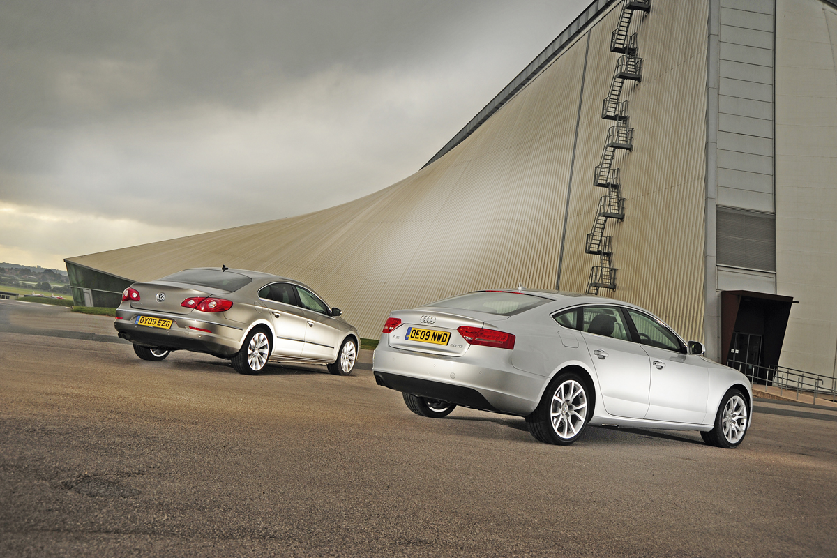 Audi A5 Sportback vs VW Passat CC Auto Express
