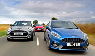 Ford Fiesta ST vs MINI Cooper S vs Volkswagen Polo GTI - header