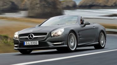 Mercedes SL front cornering