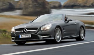 Mercedes SL front cornering