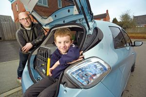 Electric car case study - Renault ZOE Sam East boot