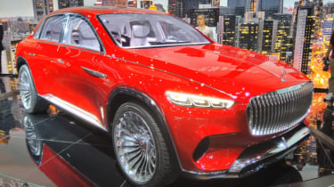 Mercedes-Maybach SUV front red