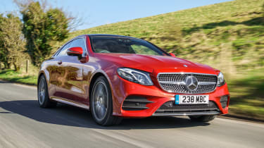 Mercedes E 400 d  Coupe - front tracking