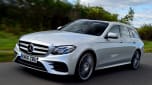 Mercedes E-Class Estate E220d UK - front tracking
