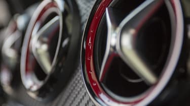 Mercedes-AMG A45 2015 red vents