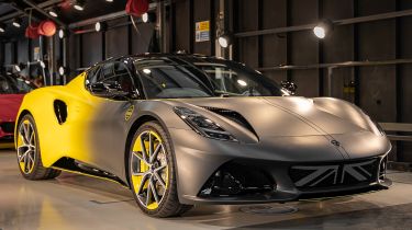 10,000th Lotus Emira produced in Hethel - front 3/4