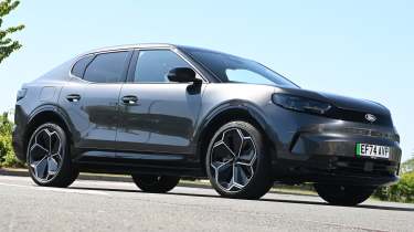 Electric car charging mega test - Ford Capri front angled