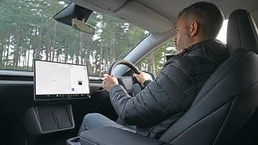 Tesla Model Y - driving