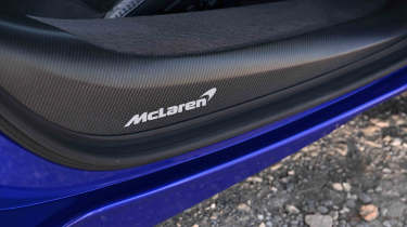 McLaren Artura Spider - McLaren badge in door sill