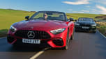 Mercedes-AMG SL 55 and BMW M850i - front tracking
