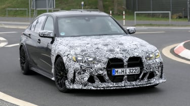 New BMW M3 CS - front road