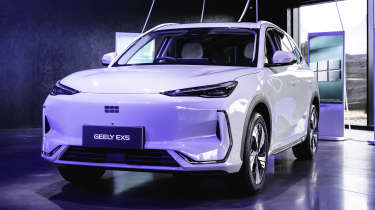 New Geely EX5 launch - front quarter
