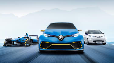 Renault ZOE e-sport - front tracking group