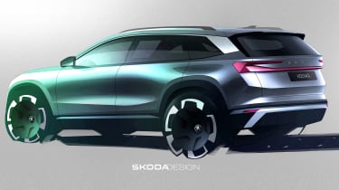 Skoda Kodiaq design sketch - rear