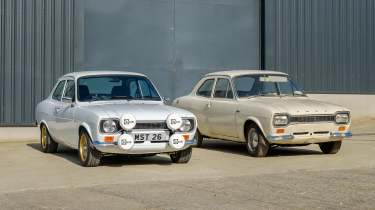 MST Mk1 Sports Escort remake - front 3/4 with original Escort