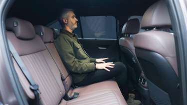 Richard Ingram sat in the back of the Hyundai Tucson