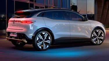 Renault Megane E-Tech Electric - rear static (night)