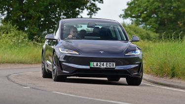 Tesla Model 3 - front cornering