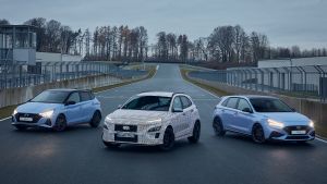 Hyundai Kona N spy - group