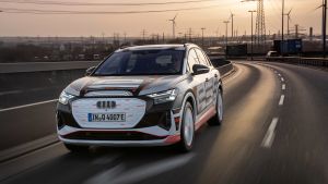 Audi Q4 e-tron prototype - front action Audi Q4 e-tron prototype - front action