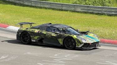 New Aston Martin Valhalla AMR testing on track - front 