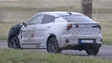 Lynk &amp; Co Coupe-SUV spied  - rear 3/4 tracking