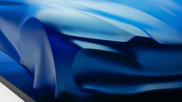 Alpine A110 sculpture - front detail
