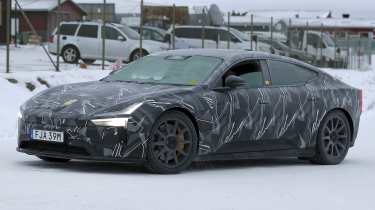 Polestar 5 spy shot - front angled