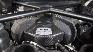 Lamborghini Aventador Roadster engine detail
