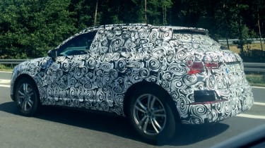 2018 Audi Q3 spy shot rear quarter