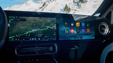 Mercedes GLB 2025 snow - cabin