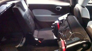 Seven-seat Fiat 500L interior