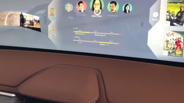 Byton Concept ride - close up infotainment