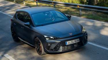 New Cupra Leon VZ - dynamic front angled
