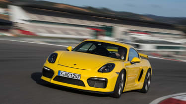 Porsche Cayman GT4 - front cornering