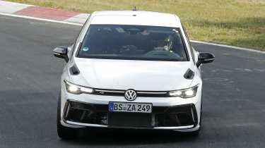 VW Golf R spy shot - front end