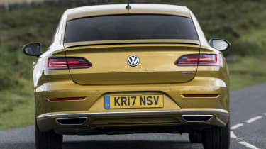 Volkswagen Arteon review - gold rear corner