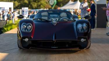 Pagani Utopia Roadster on display at 2024 Monterey Car Week - front static