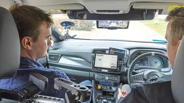 self driving Nissan Leaf Mk2 Alastair Crooks