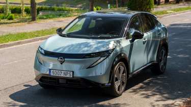 Nissan Ariya facelift 2026 - front action