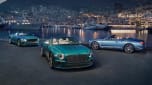 Bentley Continental Mulliner Riviera Collection - three cars by a Marina in Monaco