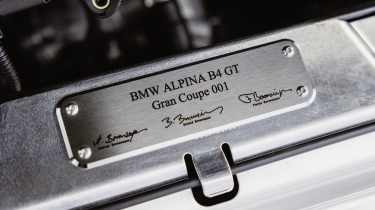 BMW Alpina B4 - plaque 