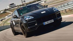Porsche Cayenne Coupe prototype - front tracking