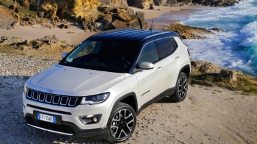 2017 Jeep Compass - parked beach