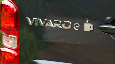 Vauxhall Vivaro Electrici-Tea - rear badge