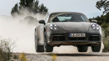 Porsche 911 Dakar on gravel 
