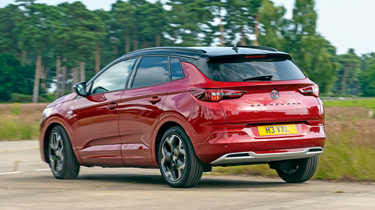 Vauxhall Grandland Hybrid - rear cornering 