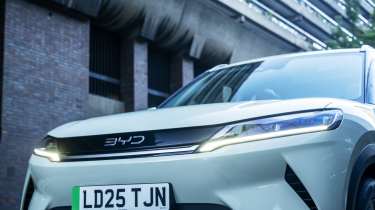 BYD Atto 2 UK 2025 - front headlights and grille 
