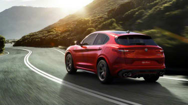 Alfa Romeo Stelvio rear scenic
