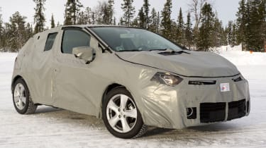 Renault Clio prototype front three-quarters